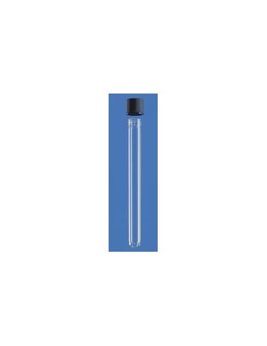 Culture tube 12x100 mm sodium glass PP screw cap GL14 wall