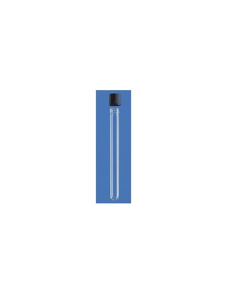 Culture tube 12x100 mm sodium glass PP screw cap GL14 wall