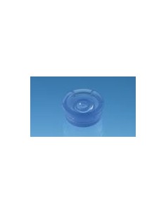 Cap for UV-Cuvette micro PE round blue pack 100 pcs.