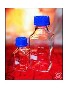 Reagent bottle 500 ml Duran square srew cap GL45 blue