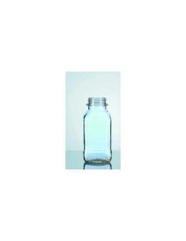 Laborflasche 1000 ml weithals vierkant ohne Ring/Kappe GL60 VE