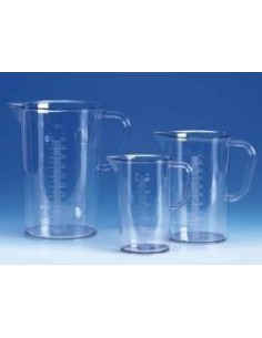 Messbecher 500 ml SAN glasklar Graduierung erhaben