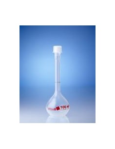 Kolba miarowa 100mL PMP klasa B zakrętka PP