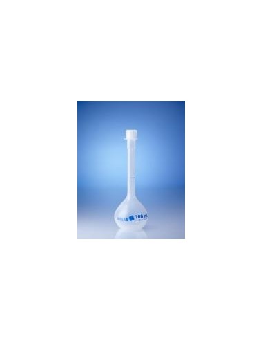Volumetric flask 50 ml PP class B screw cap GL18 pack 6 pcs.