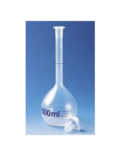Messkolben 500 ml PMP Klasse B Stopfen PP NS 19/26