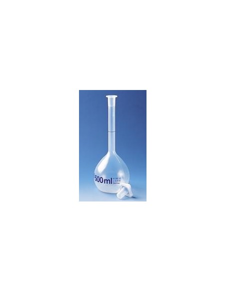 Volumetric flask 10 ml PMP class B stopper PP NS 10/19