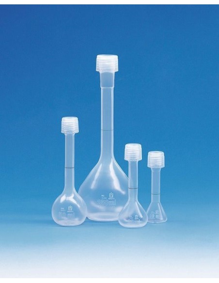 Volumetric flask 50 ml PFA class A screw cap