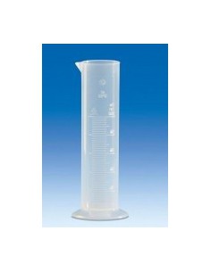 Cylinder miarowy PP 25 ml forma niska skala wytłoczona op. 12