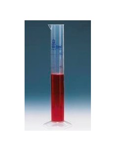 Messzylinder PP 100 ml hohe Form blaue Graduierung