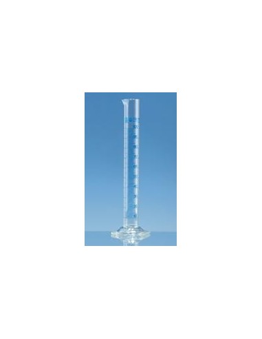 Messzylinder 5:0,1 ml Klasse A hohe Form Boro 3.3 KB blau