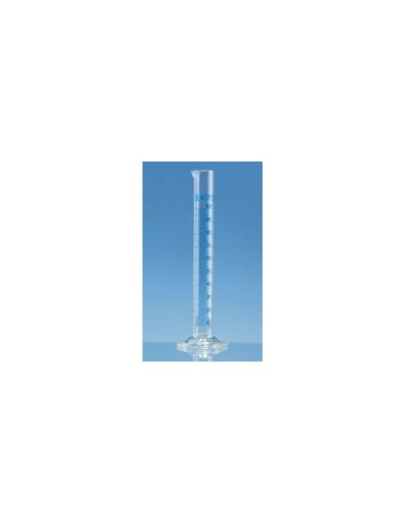 Messzylinder 5:0,1 ml Klasse A hohe Form Boro 3.3 KB blau