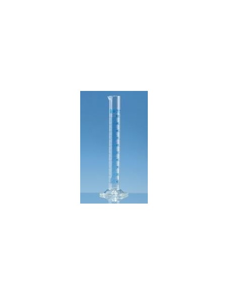 Messzylinder 500:5 ml Klasse A hohe Form Boro 3.3 KB blau