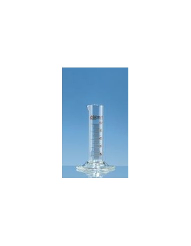 Measuring cylinder 10 ml Boro 3.3 class B low form amber