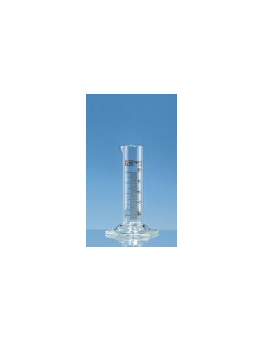 Measuring cylinder 50 ml Boro 3.3 class B low form amber