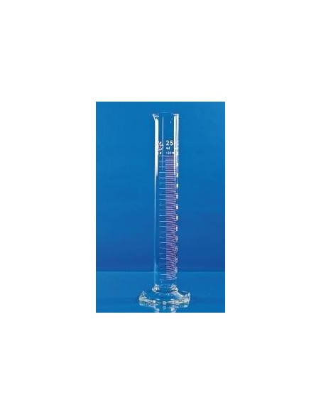 Cylinder miarowy klasy B wysoki wylew biała skala 10±0,2mL