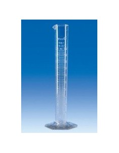 Cylinder miarowy SAN 100 ml forma wysoka skala wytłoczona