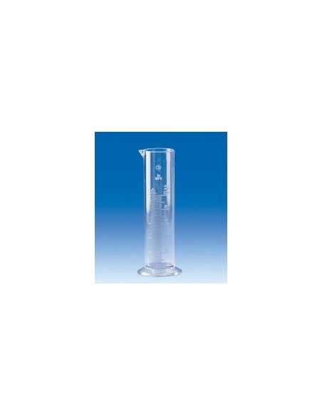 Messzylinder 50 ml SAN Klasse B niedere Form glasklar erhabene