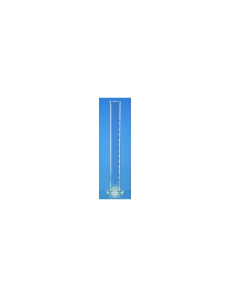 Jolting volumeter measuring cylinder 250 ml Class B blue
