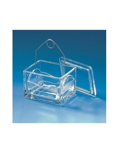 Tray for 10 slides Soda-lime glass 91x70x48 mm pack 10 pcs.