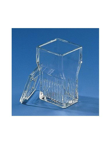 Färbetrog Typ Hellendahl mit Erweiterung Natron-Kalk-Glas für