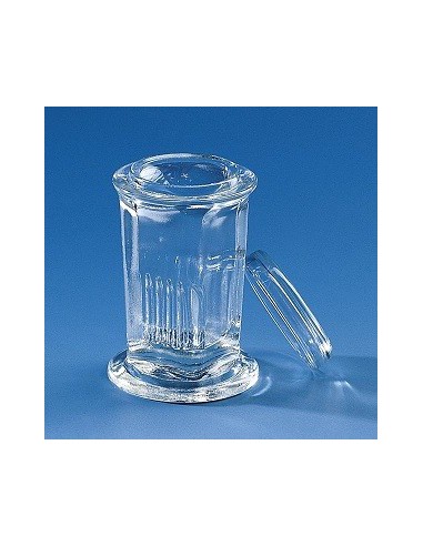 Färbetrog Typ Coplin rund Natron-Kalk-Glas für 10 Objektträger