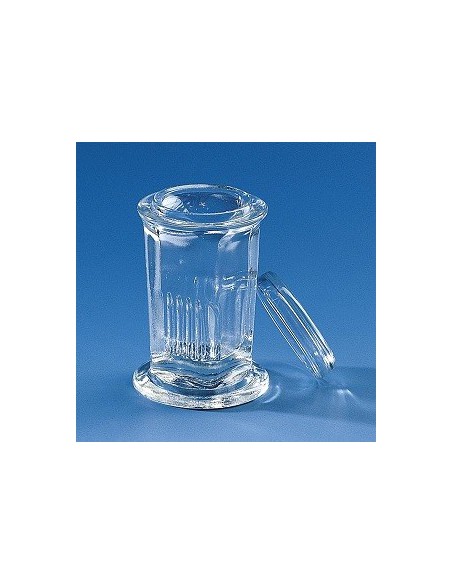 Färbetrog Typ Coplin rund Natron-Kalk-Glas für 10 Objektträger