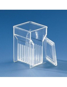 Staining trough Hellendahl extended PMP for 16 slides max.