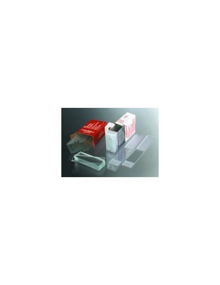 UniMark Objektträger weißes Schriftfeld 76x26x1 mm mit
