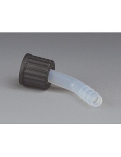 GL-Schraub-Olive (mit Mutter) PFA gebogen FPM O-Ring Kappe PPS