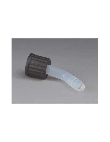 GL-Schraub-Olive (mit Mutter) PFA gebogen FPM O-Ring Kappe PPS