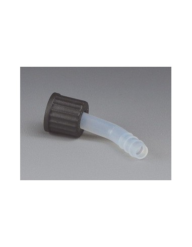 GL-Schraub-Olive (mit Mutter) PFA gebogen FPM O-Ring Kappe PPS