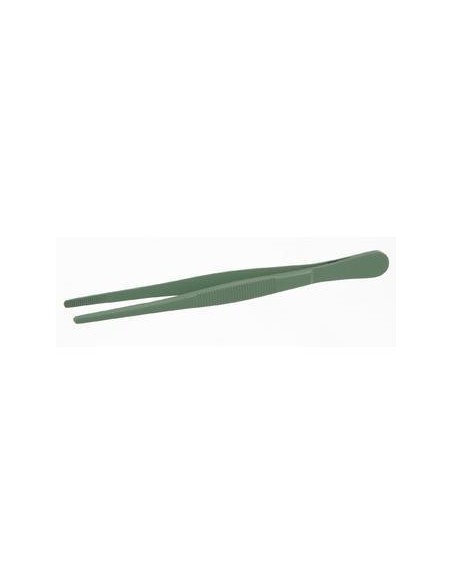 Tweezers teflon coated straight blunt lenght 115 mm
