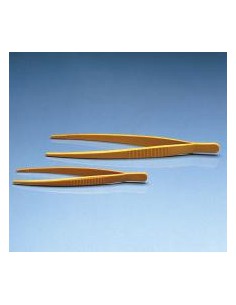 Pinzette POM stumpf elastisch Länge 250 mm gelb VE 25 Stck.