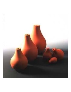 Rubber Bulb PVC reddish-brown with hole Ø 6 mm Size 3 Volume 40