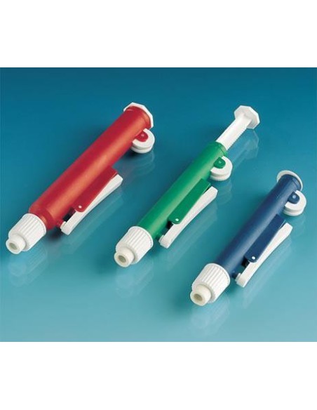 Pipettierpumpe für Pipetten bis 10 ml mit Ablaufventil grün