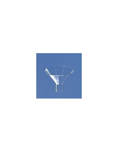 Powder funnel short wide stem Boro 3.3 upper Ø 70 mm bottom Ø