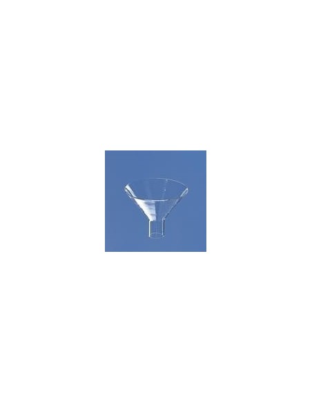 Powder funnel short wide stem Boro 3.3 upper Ø 70 mm bottom Ø