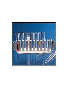 Test rube rack PE white for tubes with Ø up to 18 mm