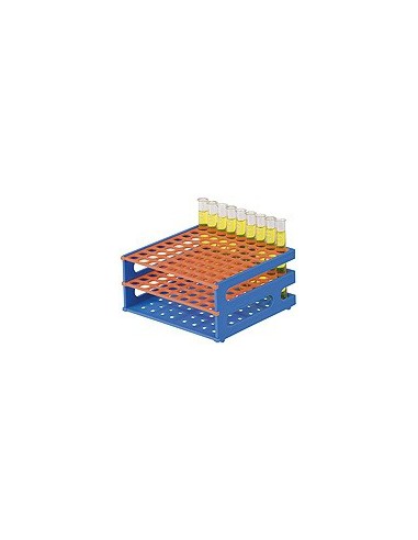 Test tube rack PP (L x W x H) 146 x 146 x 70 mm for 30 mm tubes