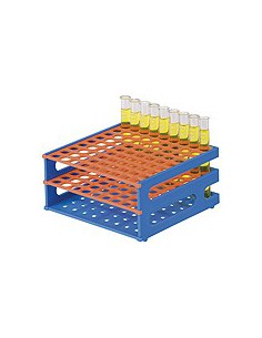 Test tube rack PP (L x W x H) 146 x 146 x 70 mm for 20 mm tubes