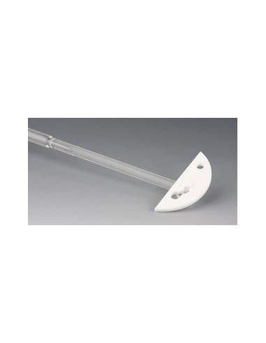 Mieszadło półksiężycowe szkło/PTFE długość 290 mm Ø 10 mm do NS