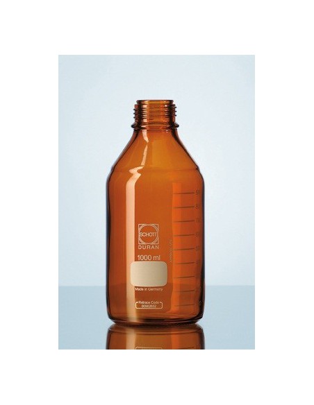 Butelka laboratoryjna 25 ml Duran oranż bez zakrętki GL25