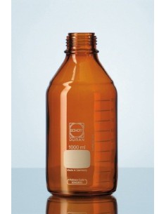 Butelka laboratoryjna 100 ml Duran oranż bez zakrętki GL45 op.