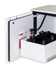 Stationary waste disposal system for collecting solvent 2x10 l