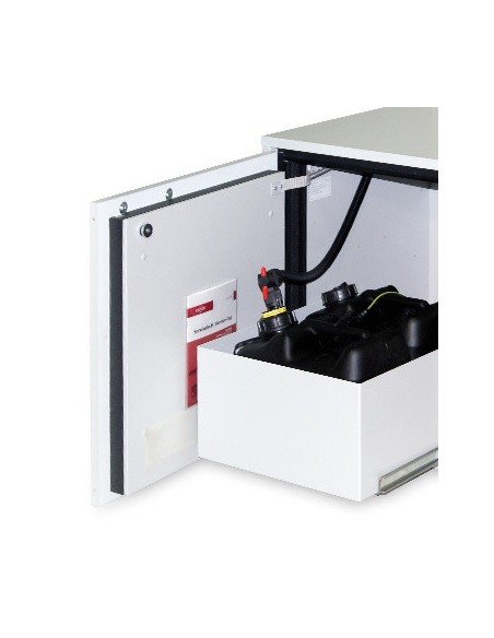 Stationary waste disposal system for collecting solvent 2x10 l