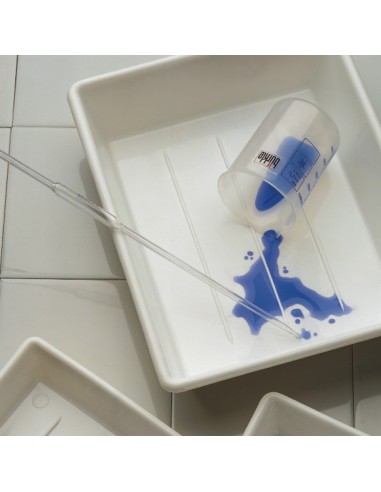 Tray PP white 39L ground dimension outside LxW 520x720 mm