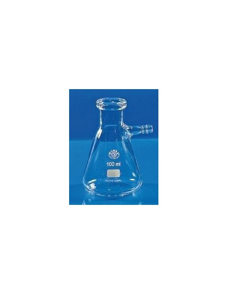 Filtering flask 2000 ml Boro 3.3 with glass side hose connection