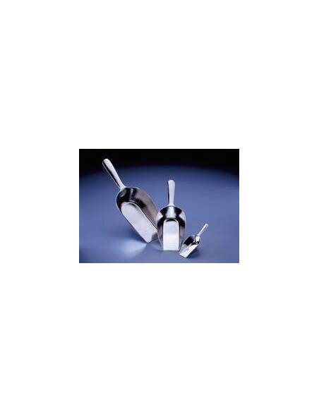 Szufelka na chemikalia aluminium 10mL D(całkowita)xD(łopatki)