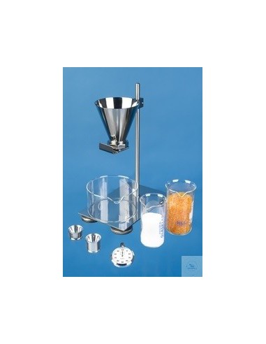 Aparat do określania sypkości wg DIN EN ISO6186, Ph.Eur.2.9.16