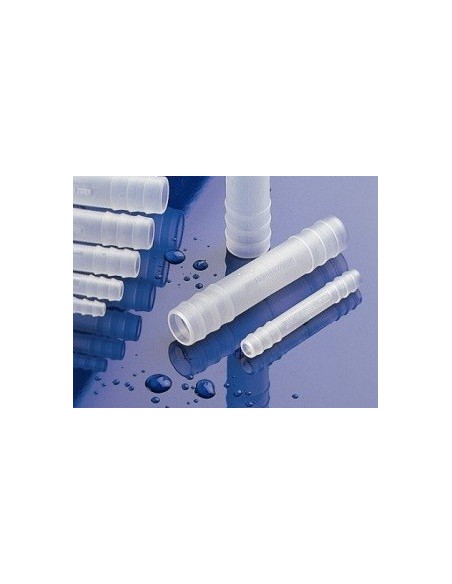 Tubing connector cylindrical PVDF for tubing Ø 13-15 mm pack 10